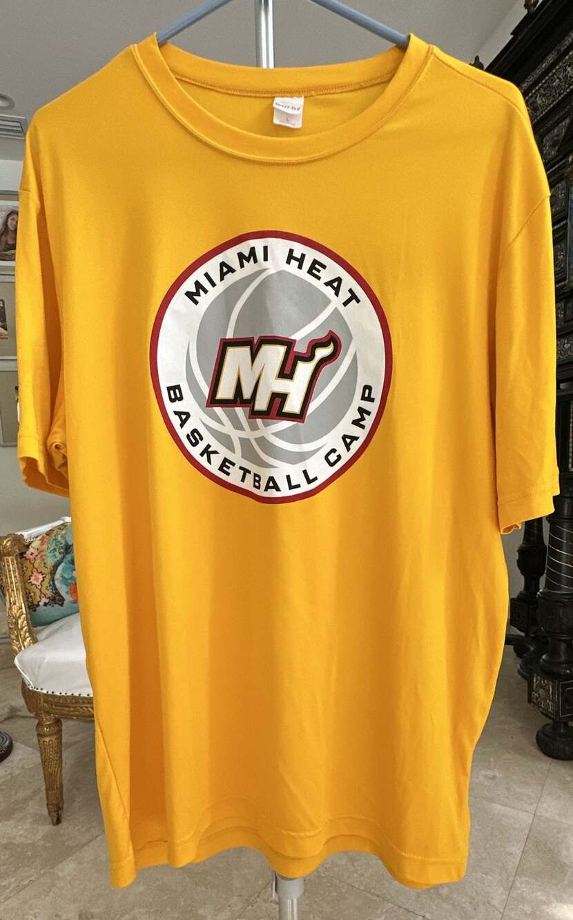 Miami Heat Basketball Camp T-Shirt Size L
